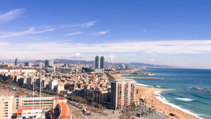 Imagem do bairro de La Barceloneta