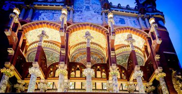 Palau de la Música Catalana iluminado