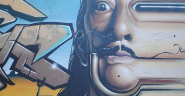 Grafite do icônico Salvador Dalí