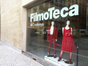 Imagem da vitrine de Filmoteca de Catalunya