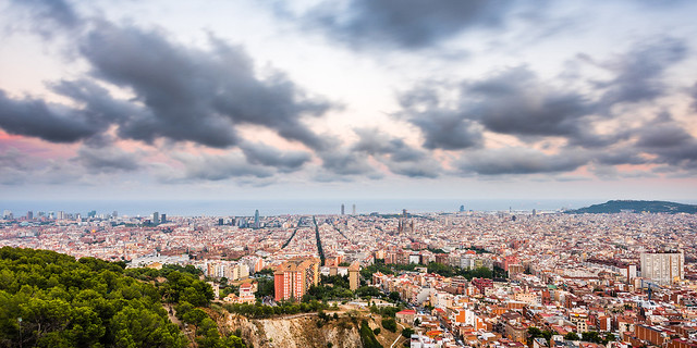 Paisagem mostra o planejamento urbano de Barcelona