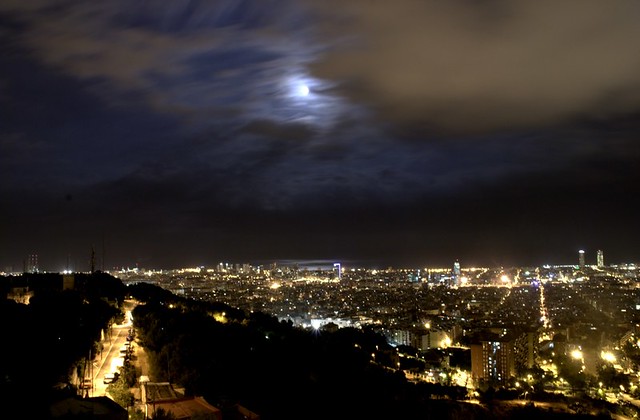 Vista de Barcelona a partir de um bunker de Carmel