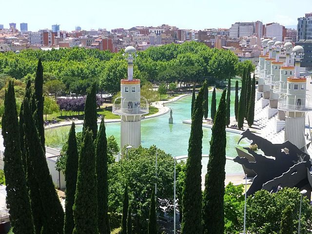 Todo o encanto do Parc de l'Espanya Industrial