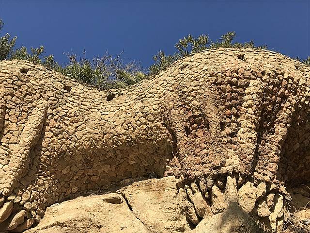 Detalhes da construção de Parc Guell