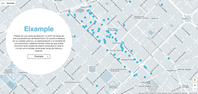 Mapa de Eixample - Barcelona