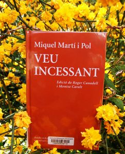 Imagem do livro "Veu Incessant", da literatura de Miquel Martí i Pol