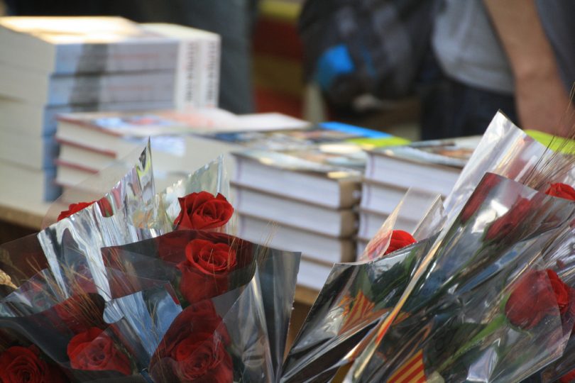 Imagem de flores e rosas da Diada de Sant Jordi