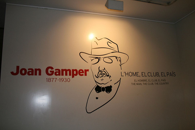 Joan Gamper, fundador do FC Barcelona e um dos personagens principais do futebol catalão