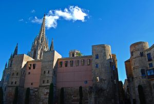 Muralhas datadas da época da Barcelona romana Muralhas datadas da época da Barcelona romana