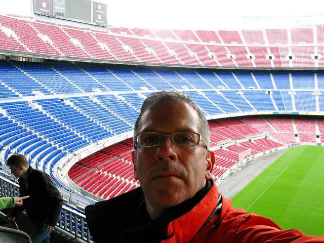 Que tal tirar selfies em pleno Camp Nou?