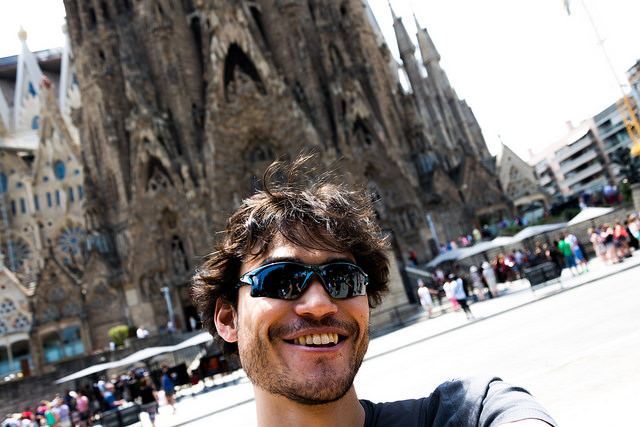 A Sagrada Família é um ótimo lugar para grandes selfies