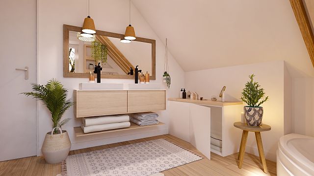 Decoração de apartamento com móveis da Maisons du Monde
