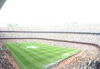 Imagem panorâmica do estádio Camp Nou