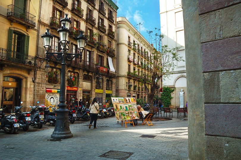 Imagem de uma rua do bairro de El Born