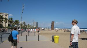 A praia de Barceloneta é um dos locais mais visitados do distrito de Ciutat Vella A praia de Barceloneta é um dos locais mais visitados do distrito de Ciutat Vella