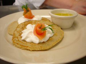 O Blini é uma comida russa facilmente encontrada em Barcelona O Blini é uma comida russa facilmente encontrada em Barcelona