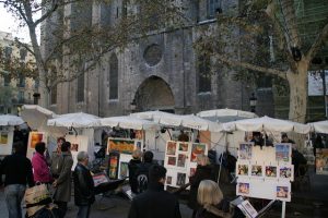 A Mostra d'Art - Pintors del Pi é uma das feiras de Barcelona de visita bastante recomendável A Mostra d'Art - Pintors del Pi é uma das feiras de Barcelona de visita bastante recomendável