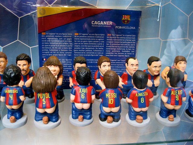 Imagem de caganers do FC Barcelona