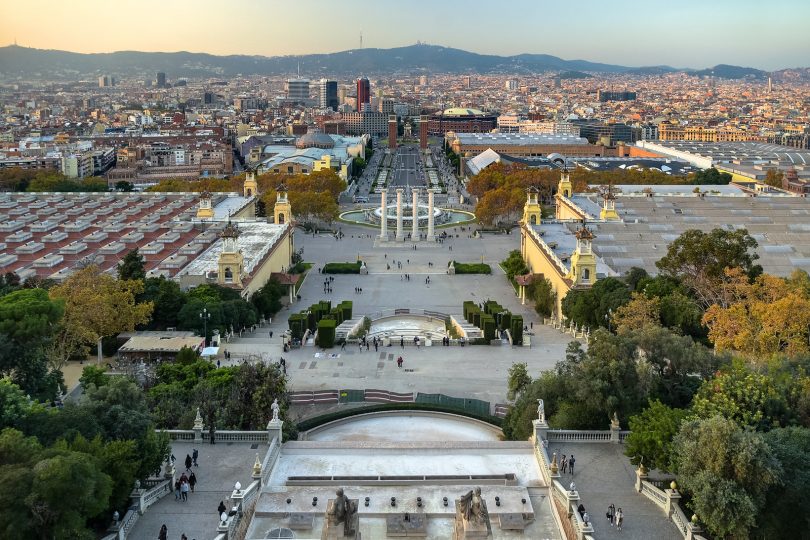 Imagem de Barcelona vista do alto