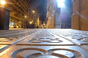 Imagem de chão de 'panots' em Eixample, Barcelona