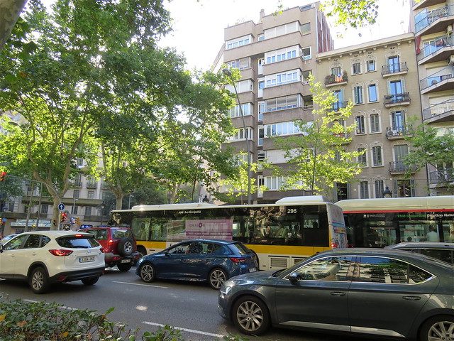 Imagem de um dos trechos de trânsito em Barcelona