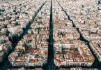 Vista aérea dos prédios de Barcelona